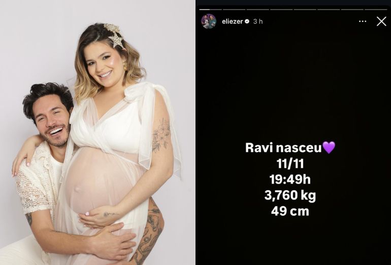 Nasce Ravi, segundo filho de Eliezer e Viih Tube