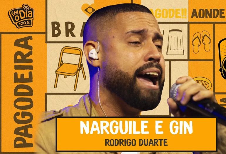 Pagodeira: “Narguile e Gin”, do cantor Rodrigo Duarte, é o novo lançamento do selo