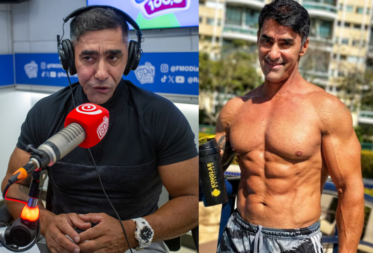 Fisiculturista Kincas quebra mitos na FM O Dia: 